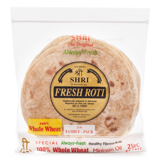 Shri W Wheat Roti 25pc