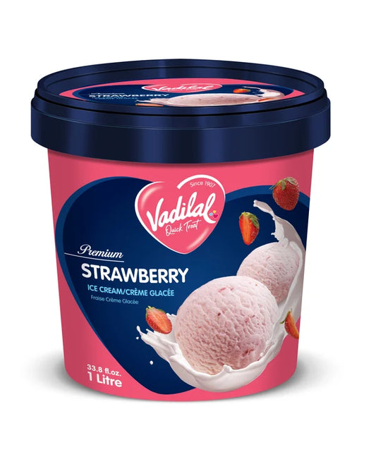 Vadilal Strawberry Icecream 1l