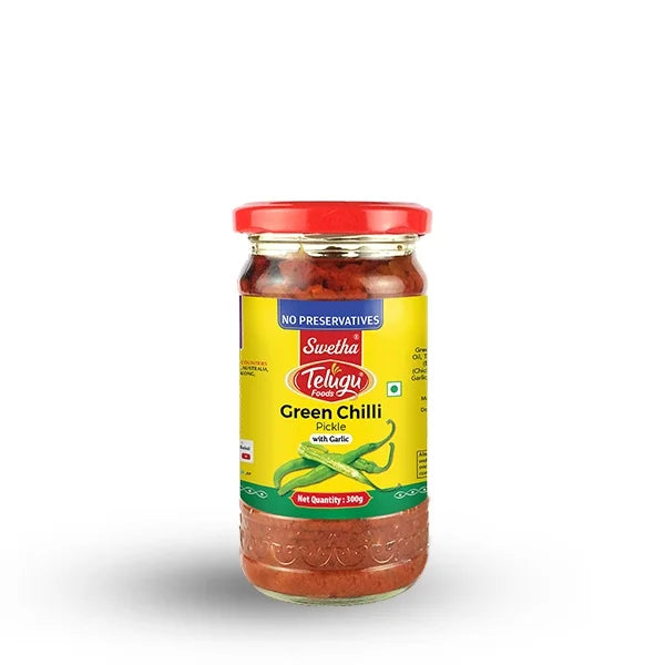 Telugu Foods Green Chilli Pickle 300g
