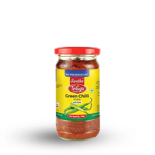 Telugu Foods Green Chilli Pickle 300g