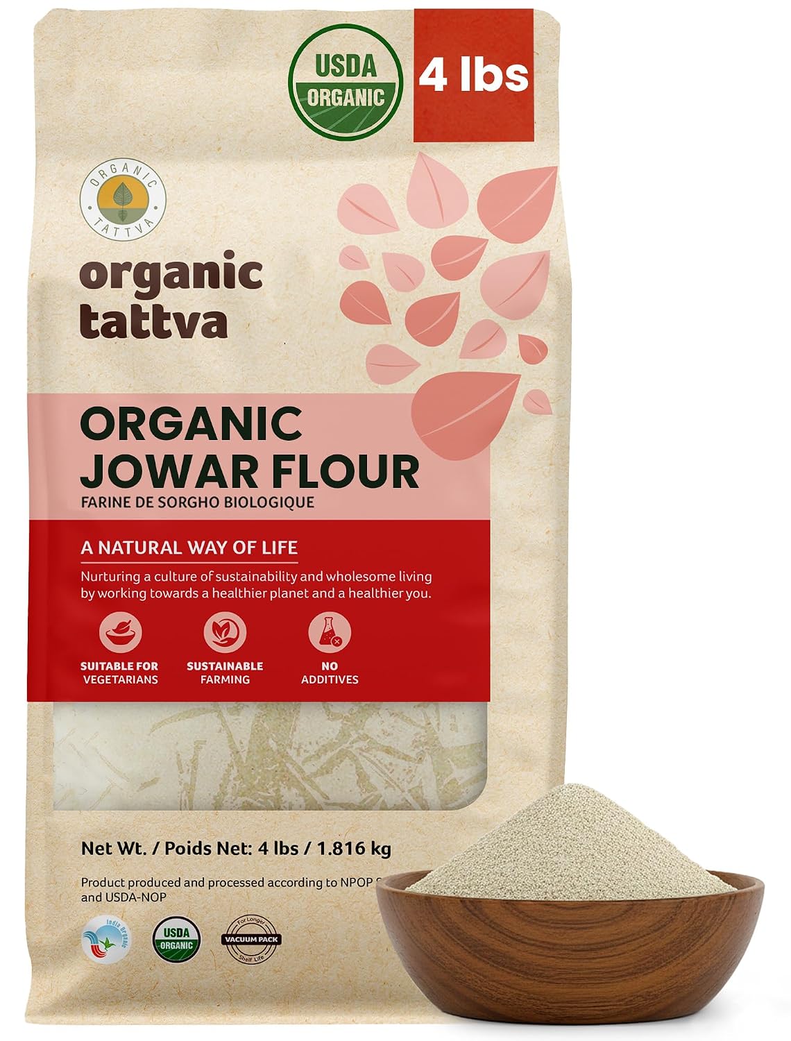 Tattva Jowar Flour 4lb