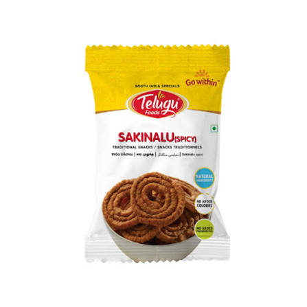 Telugu Foods Spicy Sakinalu 130g