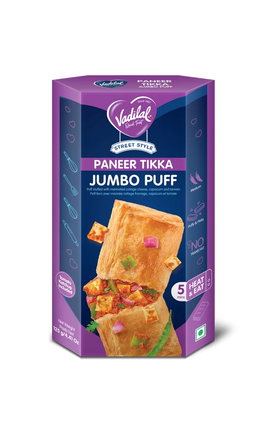 Vadilal Paneer Tikka Jpuff 125g