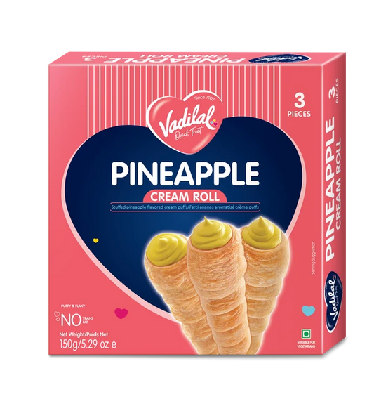 Vadilal Pineapple Cream Roll 150g