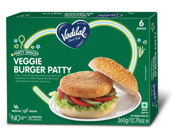 Vadilal Veggie Burger Patty 360g