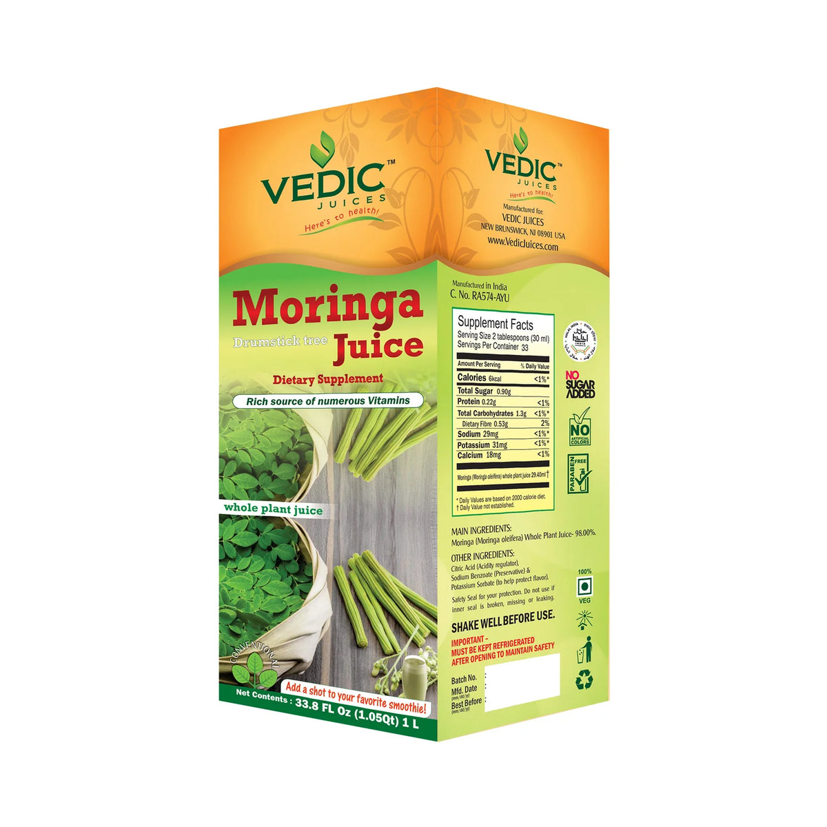Vedic Moringa Juice 1lt