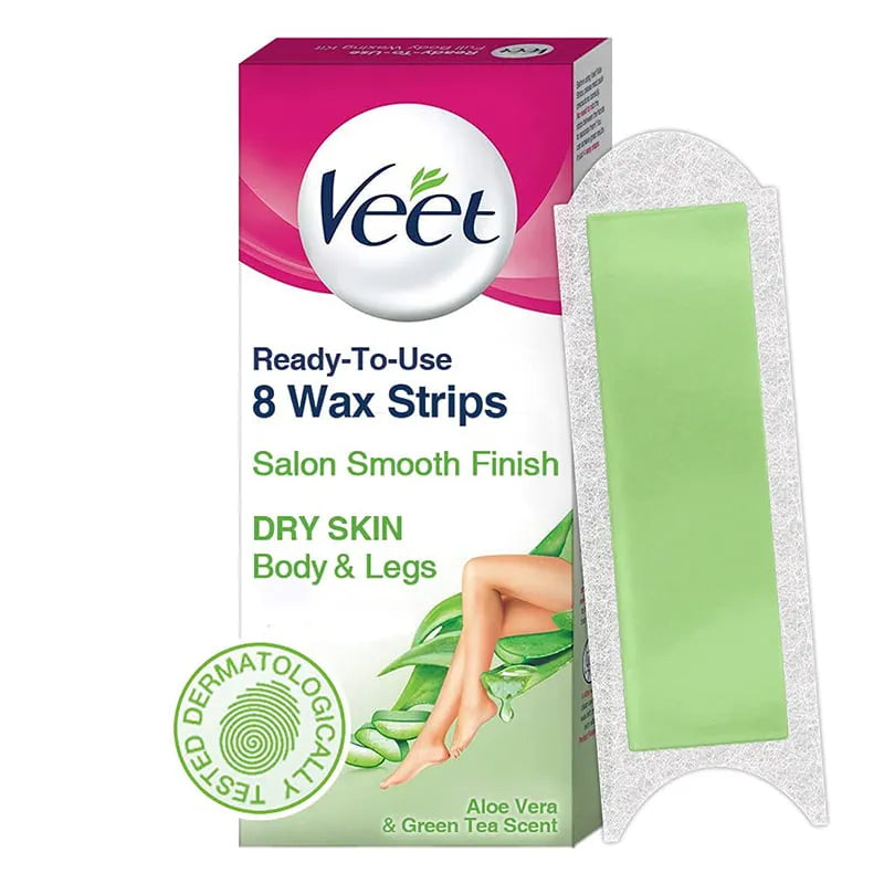 Veet Wax Stripes Dry Skin 8pc