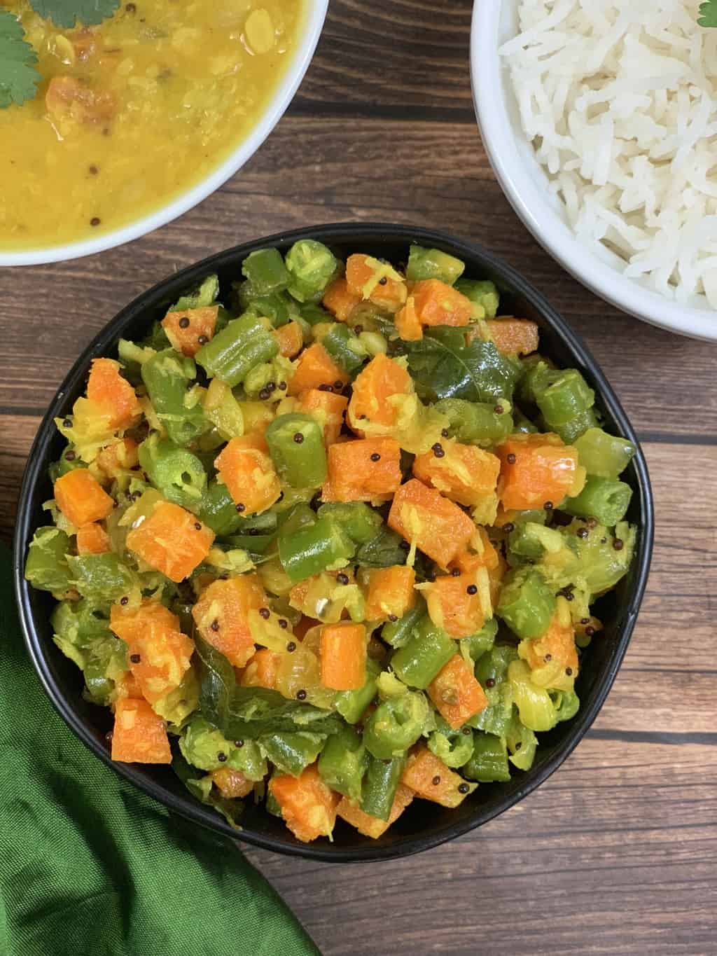 Beans Carrot Porrial
