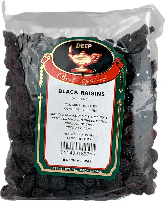 DP BLACK RAISINS 14OZ