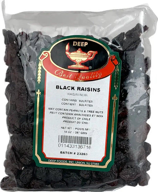 DP BLACK RAISINS 14OZ