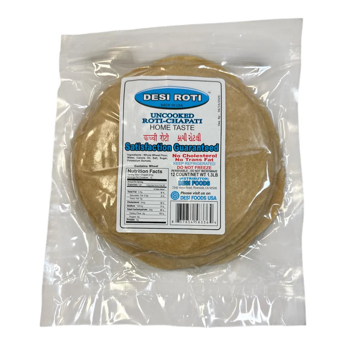 DESI ROTI UNCOOKED 12COUNT