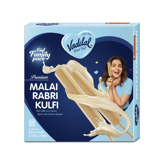 Vadilal Malai Kulfi 6 In 1 480ml