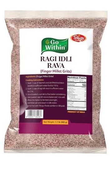 Telugu Foods Ragi Idli Rava 2lb