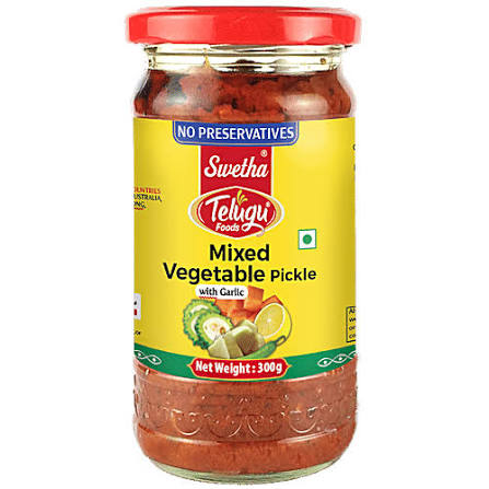 Telugu Foods Mixed Veg Pickle 300g