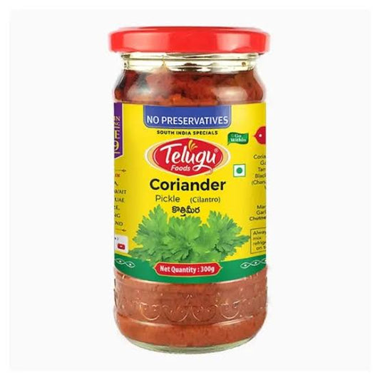 Telugu Foods Coriander Ng Pickle 300g