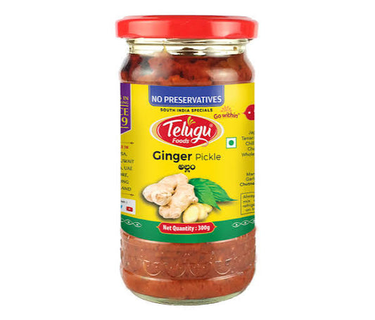 Telugu Foods Ginger Ng Pickle 300g