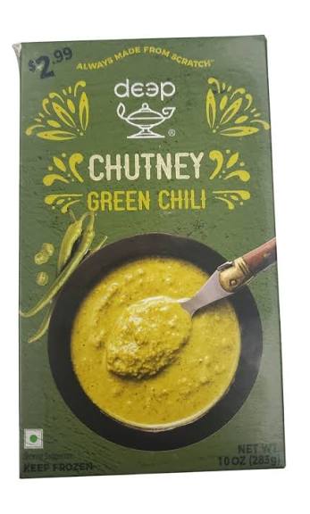 Deep Green Chili Chutney 10oz