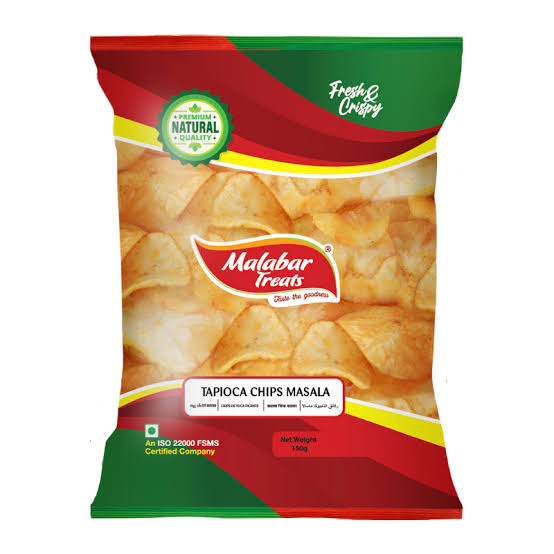 Malabar Treats Tapioca Chips Masala 150g