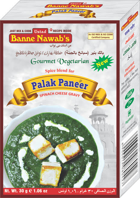 Banne Nawabs Palak Paneer Masala 30g
