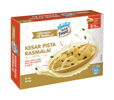 Vadilal Kesar Pista Rasmalai  454g