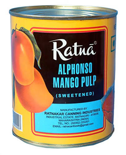 Ratna Alp Mango Pulp Sw 850g