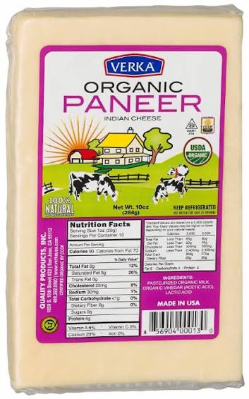Verka Paneer Organic 10oz