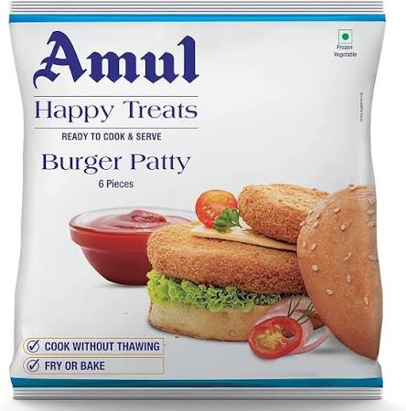Amul Burger Patty 360gm