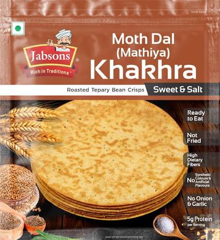 Jabsons Moth Dal  Khakhra 180g