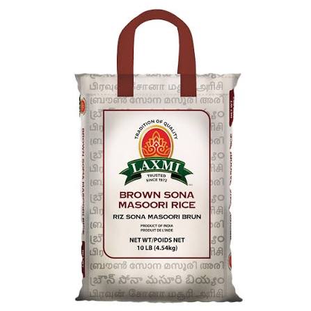 Laxmi Sona Masoori Brwn 10lb