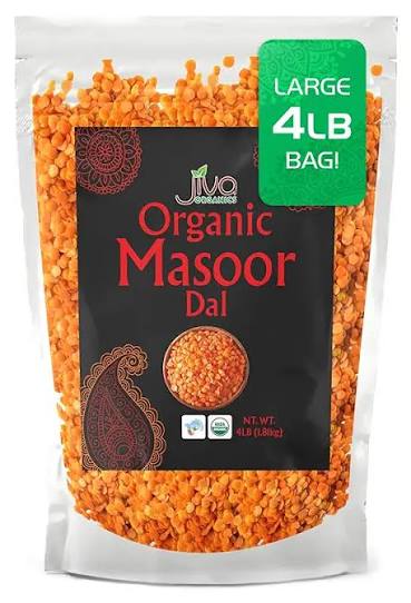 Jiva Org Masoor Dal 4lb