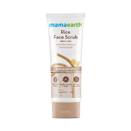 Mama Earth Rice Face Scrub 100g
