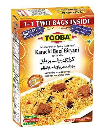 Tooba Karachi Beef Biryan 120g