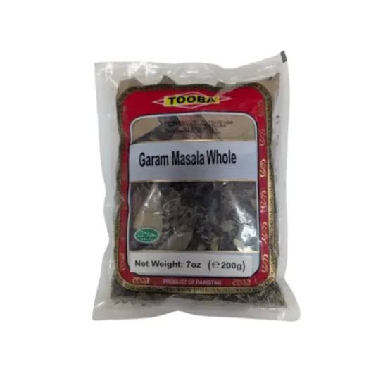 Tooba Garam Masala Whole 200 G