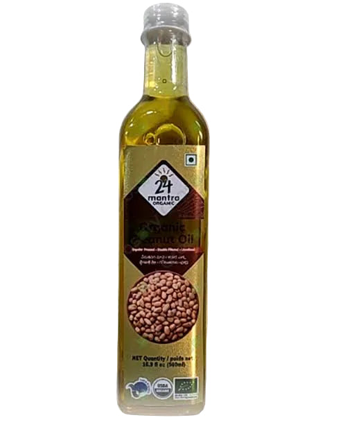 24mantra Org Peanut Oil 500ml