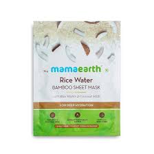 Mama Earth Rice Bamboo Sheet Mask 1pc