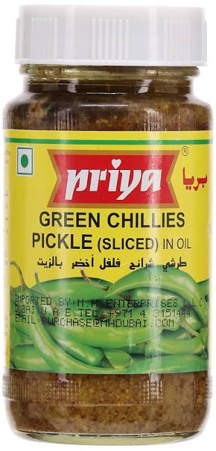 Priya Green Chilli  Pkl 300g