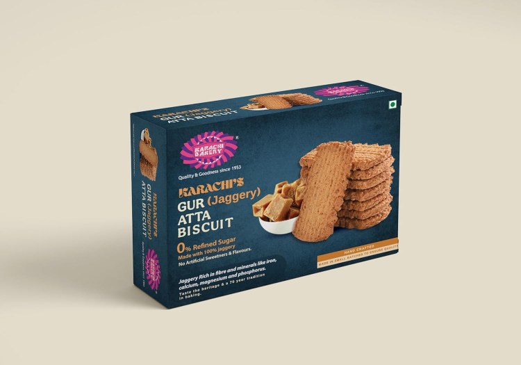 Karachi Gur Atta Biscuit 300g