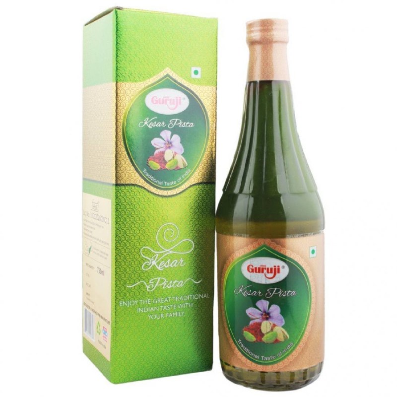 Guruji Kesar Pista Syrup 750ml