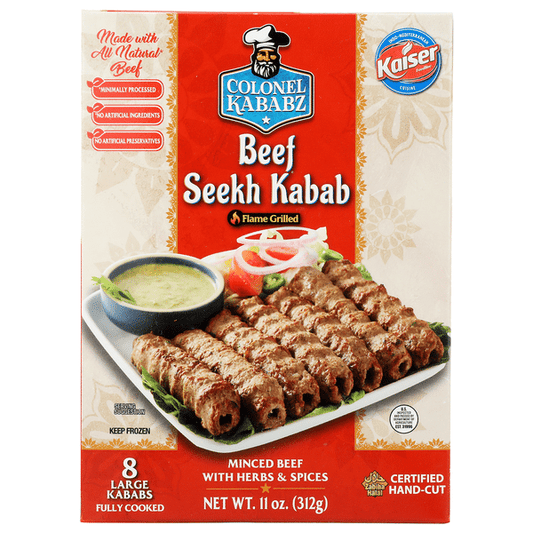 Colonel Kabab Beef Seekh Kabab 8p