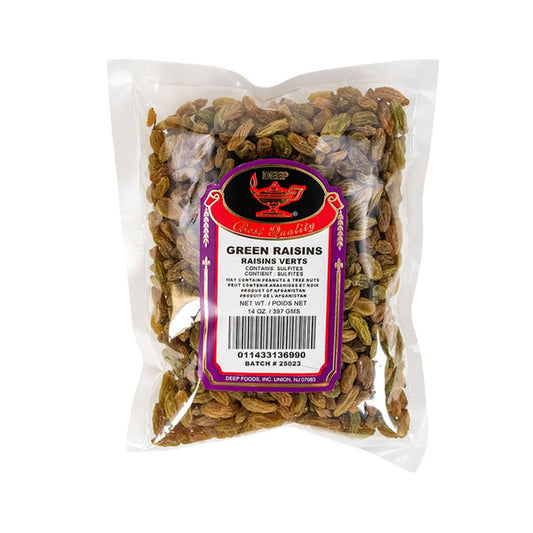 DP GREEN RAISINS 14OZ