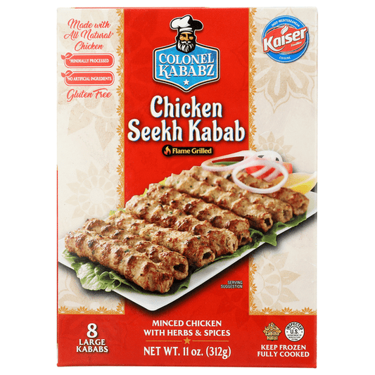 Colonel Kabab Chkn Seekh Kabab Fp 16pck