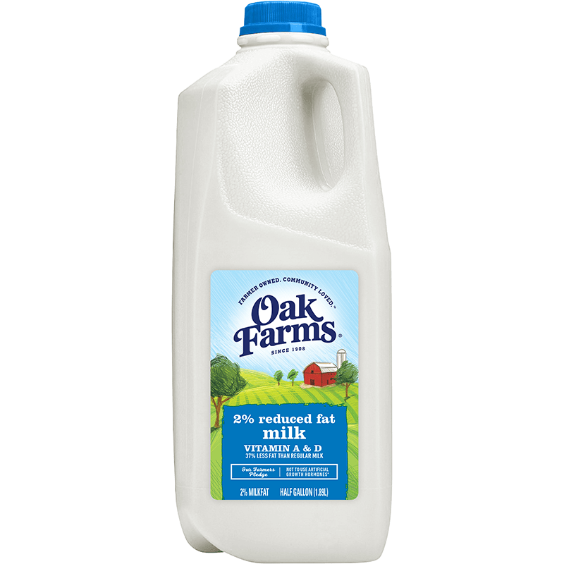Oak Farms Reduced Milk 1/2 G
