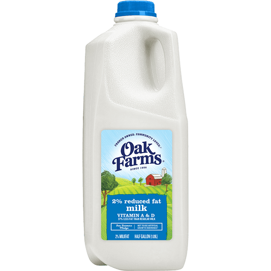 Oak Farms Reduced Milk 1/2 G