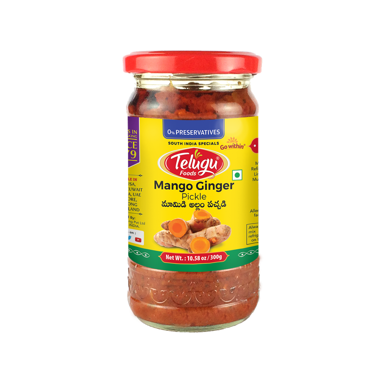 Telugu Foods Mango Ginger Ng Pickle 300g